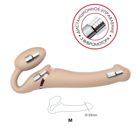 Страпон безремневой Vibrating Strap-on-me M