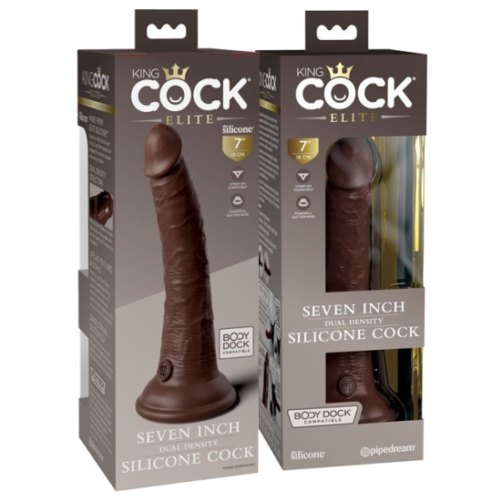 Фаллос King Cock 7&quot; Silicone Dual Density