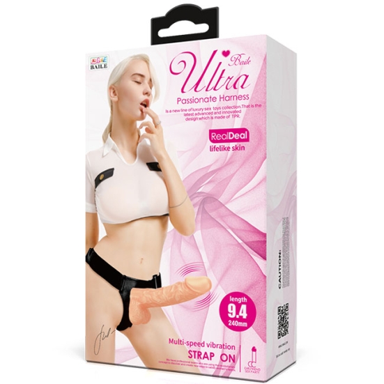 Страпон Ultra Passionate 9,4&quot; Harness