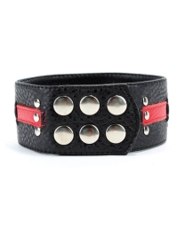 Чёрно-красный ошейник БДСМ Арсенал