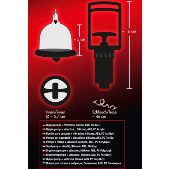 Помпа для груди Bad Kitty Vibrating Nipple Cups