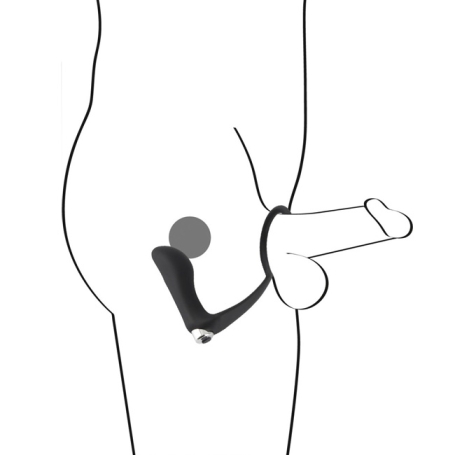 Пробка с кольцом Black Velvets Vibrating Ring &amp; Plug